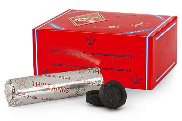 Three king charcoal discs