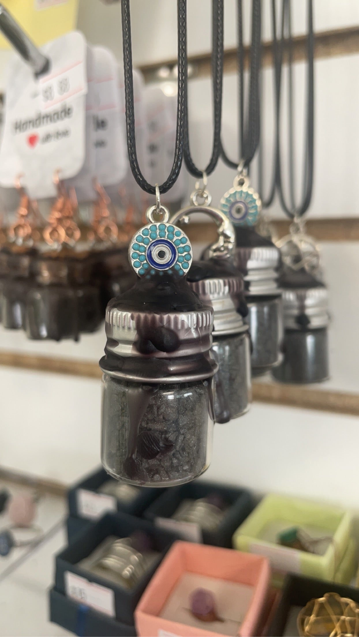 Black Salt Pendants