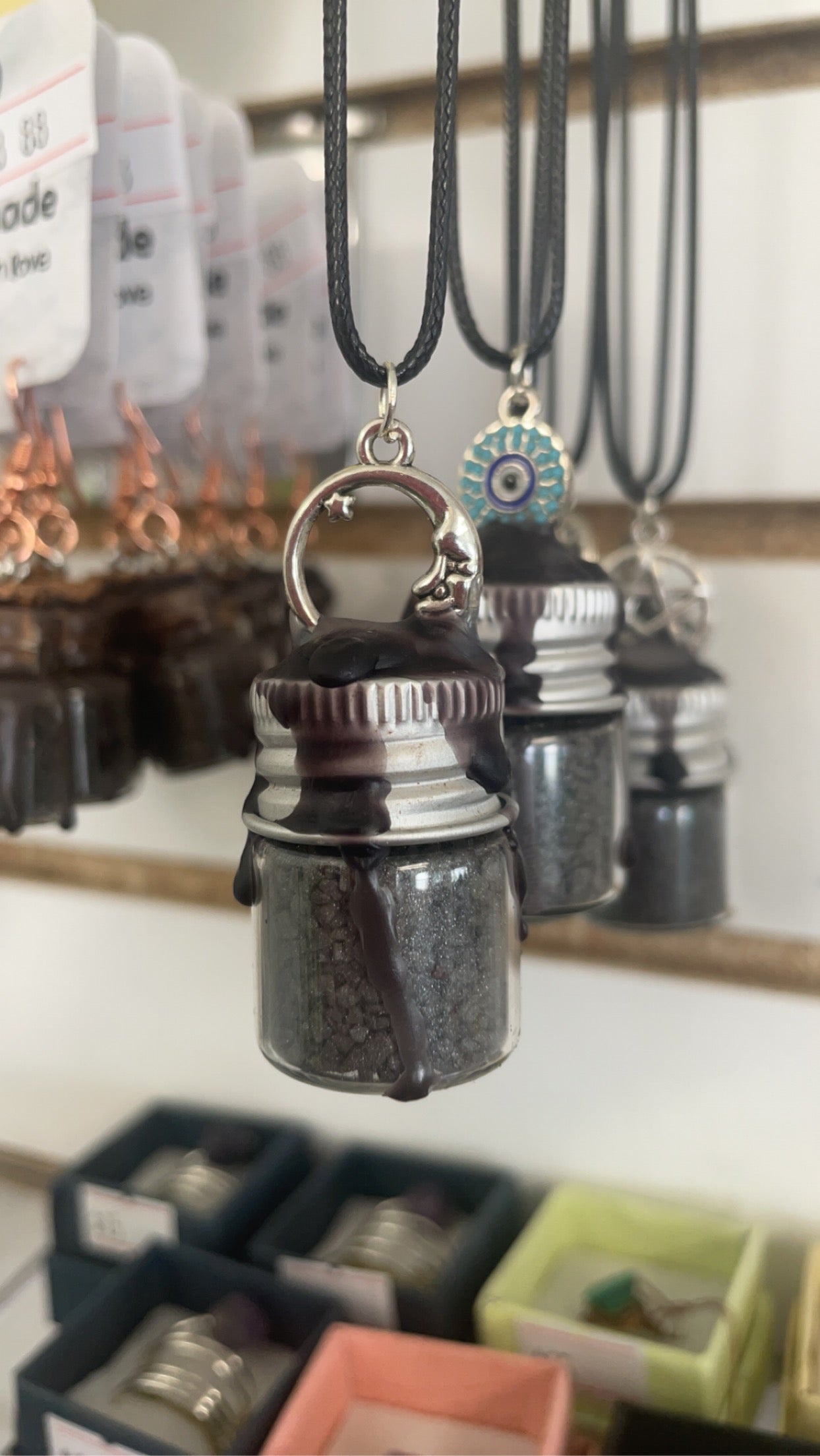 Black Salt Pendants