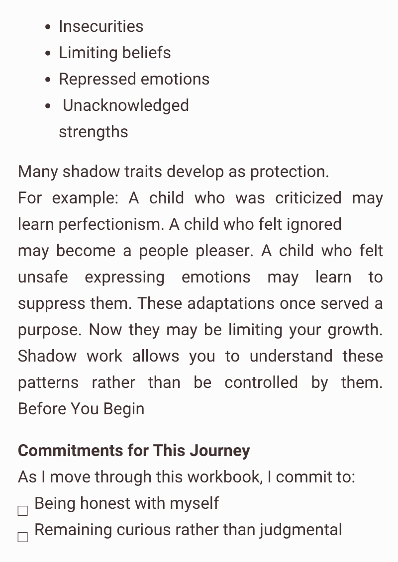 PDF SHADOW-WORK JOURNAL