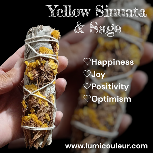 Yellow Sinuata Whie Sage Bundle