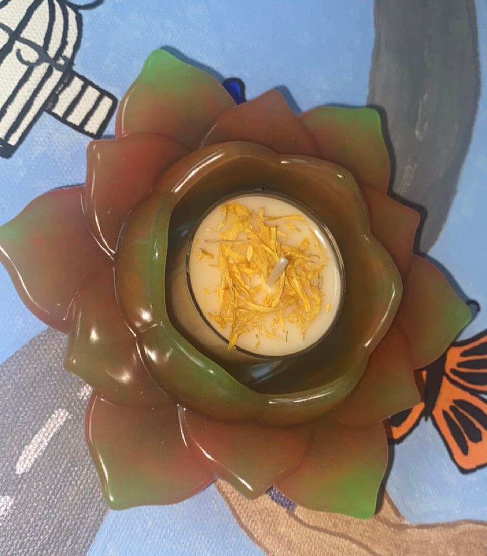 Lotus Flower Intention Candles
